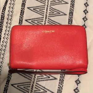 Beautiful coach wristlet